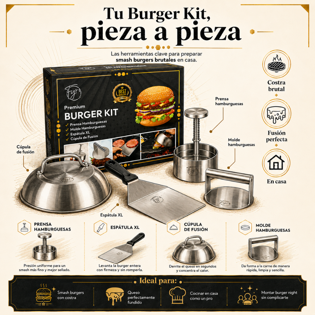 Smash Burgers de Restaurante, hechas en tu Cocina