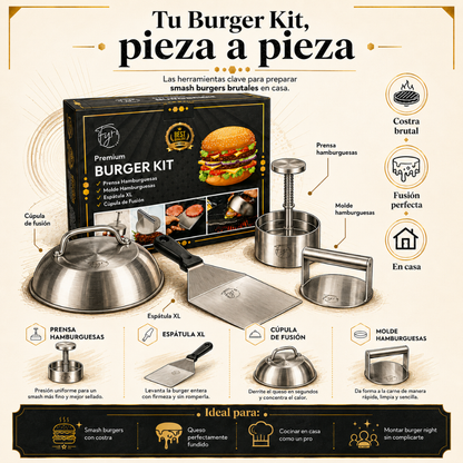 Smash Burgers de Restaurante, hechas en tu Cocina